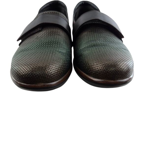 Naot Wind Loafers Womens 8 8.5 Brown Green Irridescent Adjustable Strap Academia - Picture 5 of 11